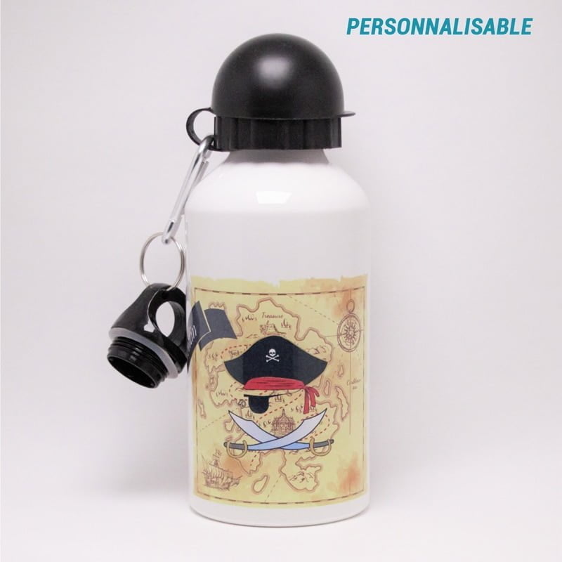 Gourde Inox Isotherme Pirate, personnalisable